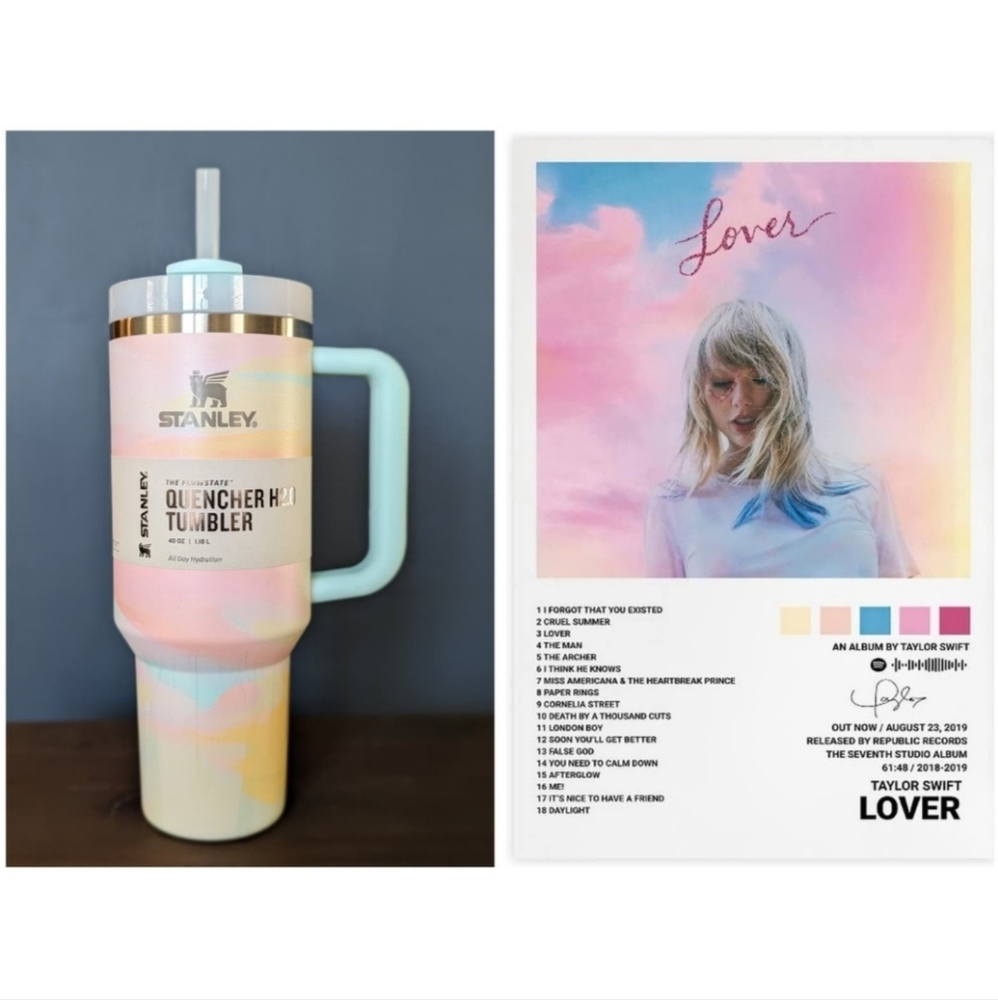 Warm Serene Brushstroke ~ STANLEY CLEAN SLATE TUMBLER 40 0Z ~ Swift LOVERS